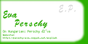 eva perschy business card